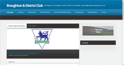 Desktop Screenshot of broughtonanddistrictclub.co.uk